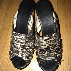 Jimmy Choo cork wedges